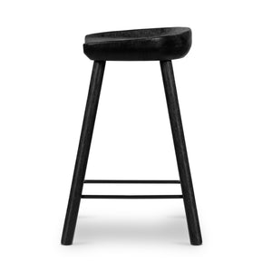 Barrett Stool In Matte Black Parawd In Counter