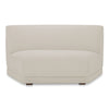 Moe's Fraser Wedge Slipper Chair, Off White Polyester