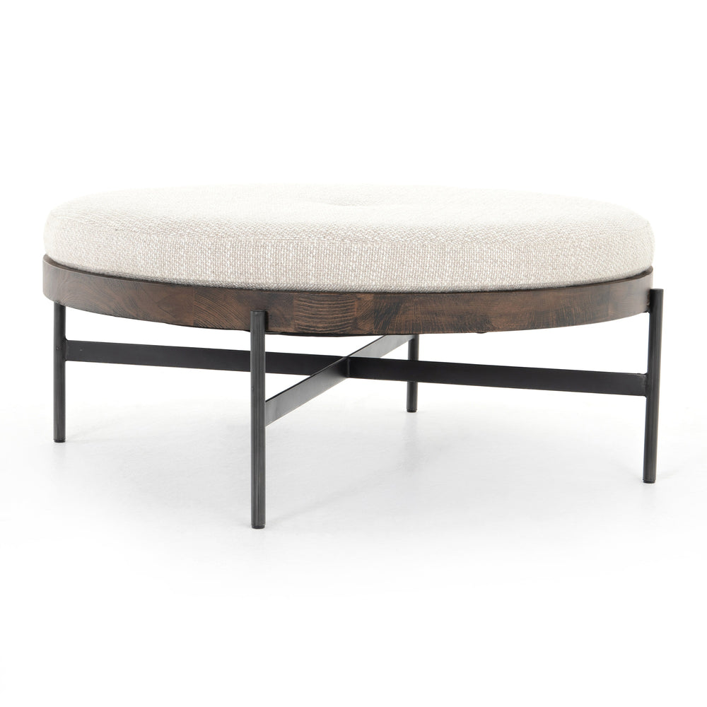 Edwyn Large Ottoman In Gibson Wheat