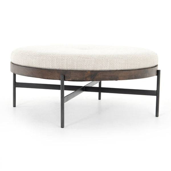 Edwyn Large Ottoman In Gibson Wheat