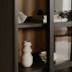Mona Tall Cabinet with Sliding Glass Doors