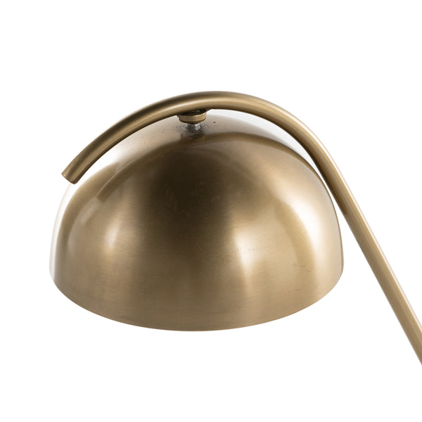Becker Table Lamp In Charcoal & White Mrbl