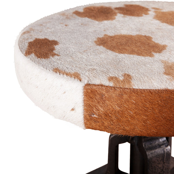 Wellington Adjusting Stool, Cowhide