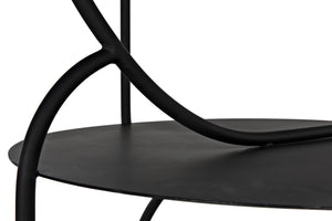 Rain Industrial Steel Shelf in Matte Black