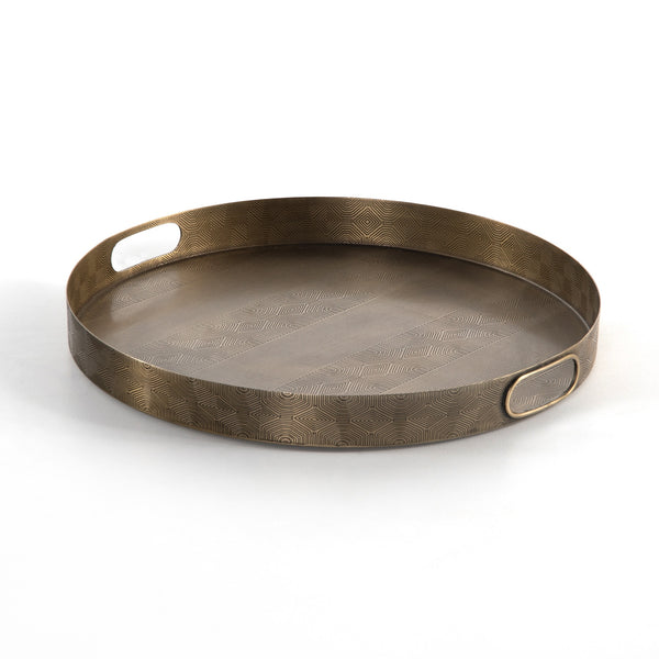 Etched Tray In Etched Brass