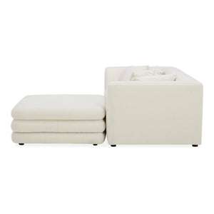Moe's Lowtide Nook Modular Sectional in Warm White