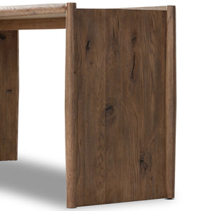 Glenview Console Table In Weathered Oak