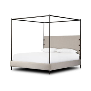 Anderson Canopy King Bed - Knoll Natural