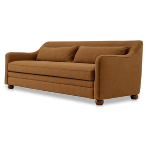Moe's Amira Sofa with High Back in Rust