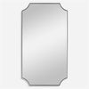 Lennox Black Scalloped Corner Mirror