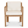 Nellie Outdoor Dining Chair in White Teak
