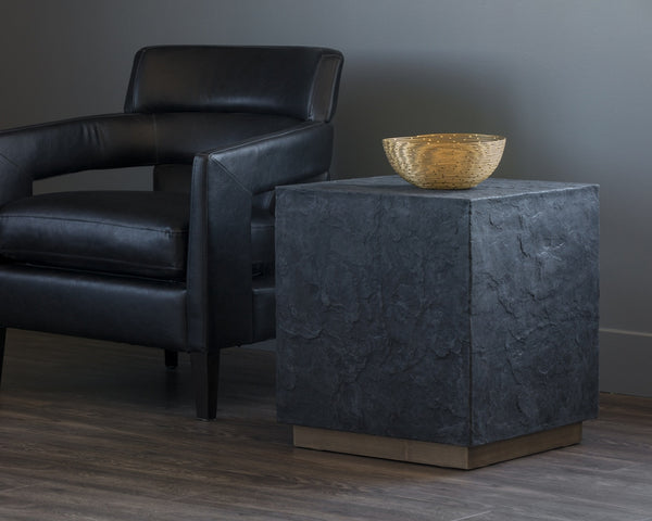 Newbury Side Table - Black Slate