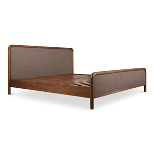 Moe's Rye King Bed in Warm Brown
