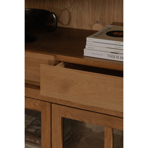 Moe's Raymond Tall Cabinet in Natural Finish