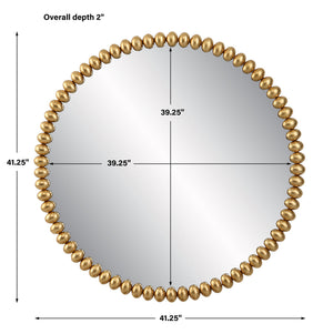 Byzantine Round Gold Mirror