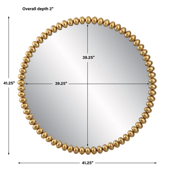 Byzantine Round Gold Mirror