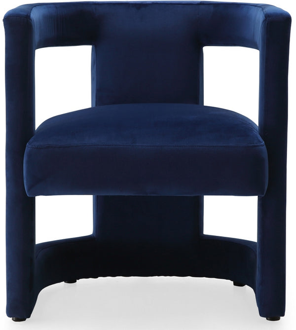 Doreen Accent Chair In Navy Velvet