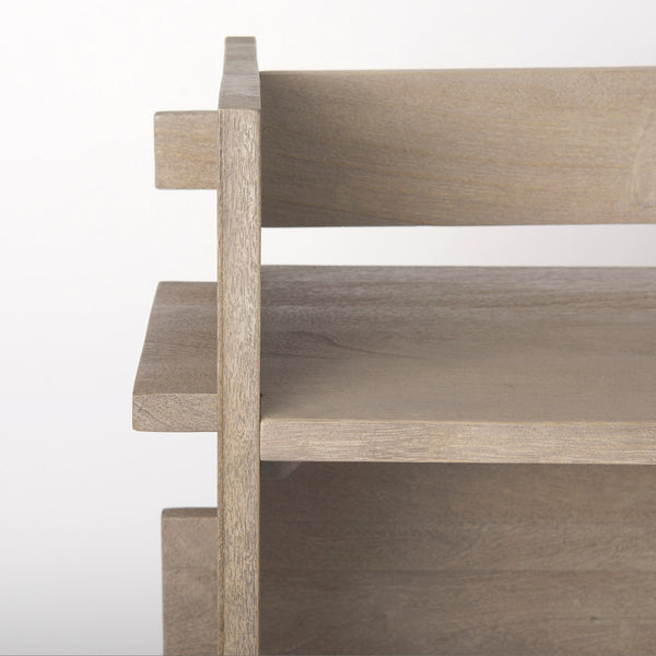 Aida Light Gray Wood Console Table