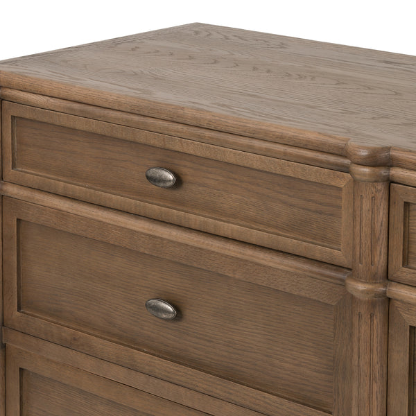 Toulouse 9 Drawer Dresser In Toasted Oak