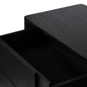 Pollard Media Console In Brushed Ebony Oak