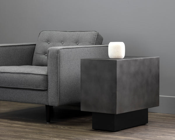 BLAKELY SIDE TABLE - GUNMETAL