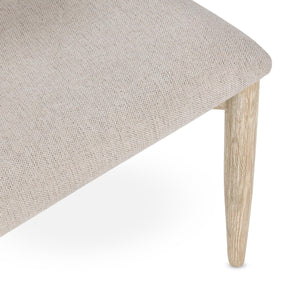 Tiber Upholstered Dining Chair Set of 2 in Cream Washed