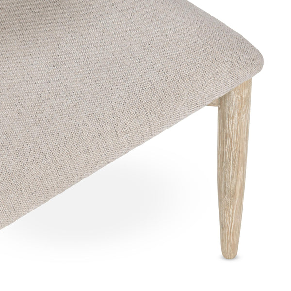 Tiber Upholstered Dining Chair Set of 2 in Cream Washed