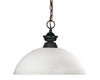 Riviera 1 Light Pendant in Olde Bronze Finish