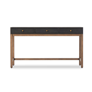 Fiona Desk In Black Raffia