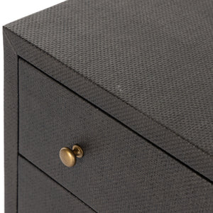 Fiona 6 Drawer Dresser In Black Raffia