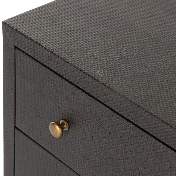 Fiona 6 Drawer Dresser In Black Raffia