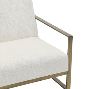 Francis Fabric Accent Arm Chair In Opus Cream