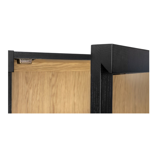 Moe's Charlotte Tall Cabinet with Glass Doors