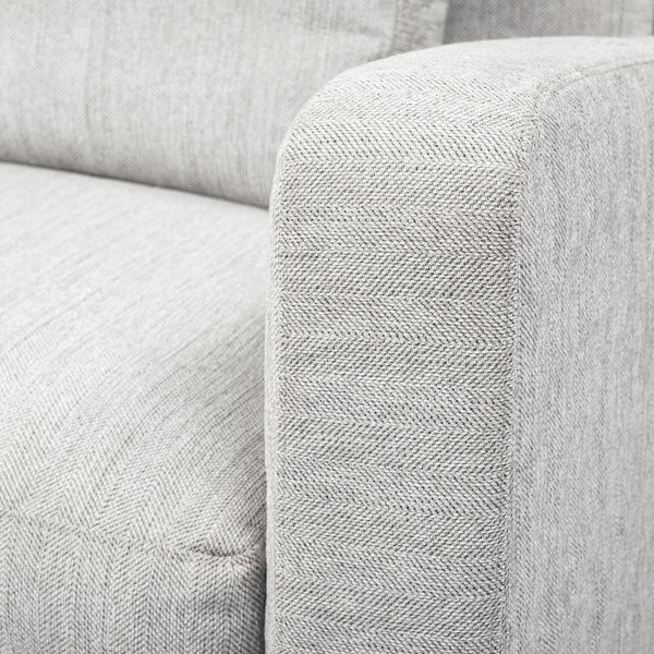 Denly II 92.5 X 38.25 X 34.5 Frost Gray Slipcover Three Seater Sofa