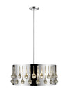 Oberon 5 Light Pendant in Chrome  Finish