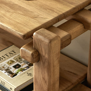 Marcia Low Console Table in French Oak