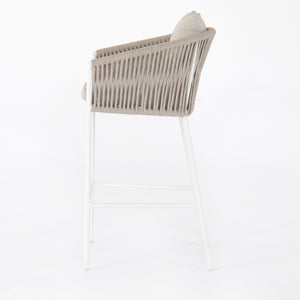 Porto Outdoor Stool-White-Bar