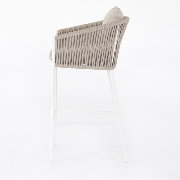 Porto Outdoor Stool-White-Bar