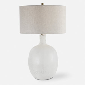 Whiteout Mottled Glass Table Lamp