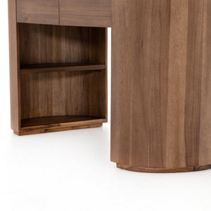 Pilar Desk in Caramel Brown Veneer