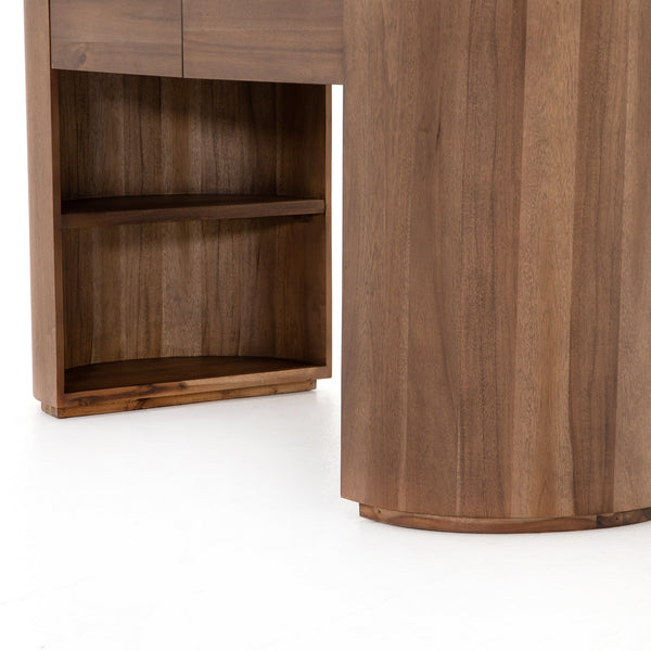 Pilar Desk in Caramel Brown Veneer