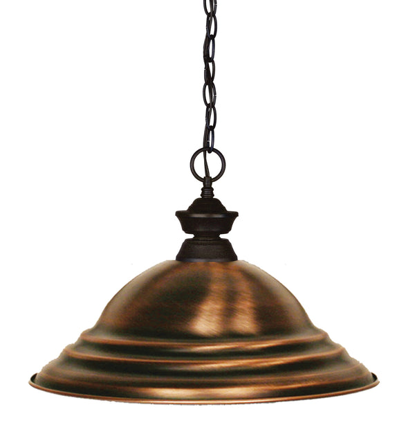 Shark 1 Light Pendant in Bronze Finish