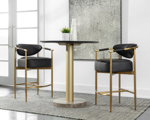 HELOISE COUNTER STOOL - BRAVO BLACK