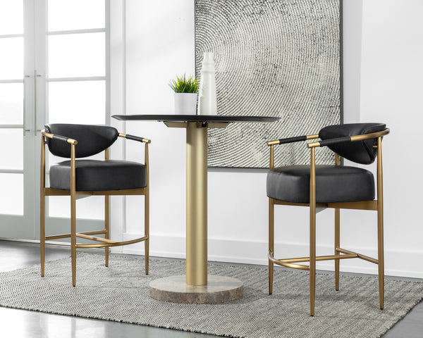 HELOISE COUNTER STOOL - BRAVO BLACK