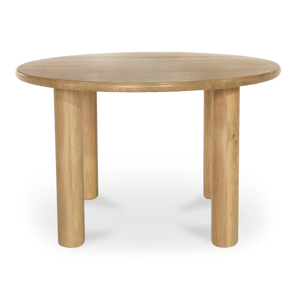 Moe's Milo Round Dining Table in Natural Oak