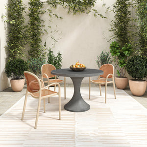 Soren Outdoor Dining Chair Set of 2 - White