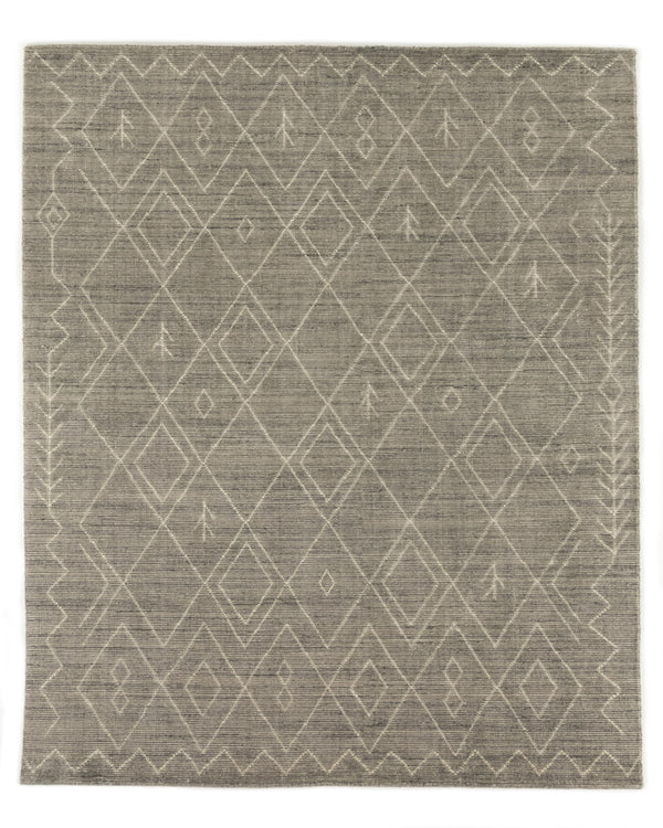 Nador Moroccan Hand In Knotted Rug In Gr In 8X10