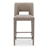 Moe's Joyce Counter Stool Light Brown Upholstered
