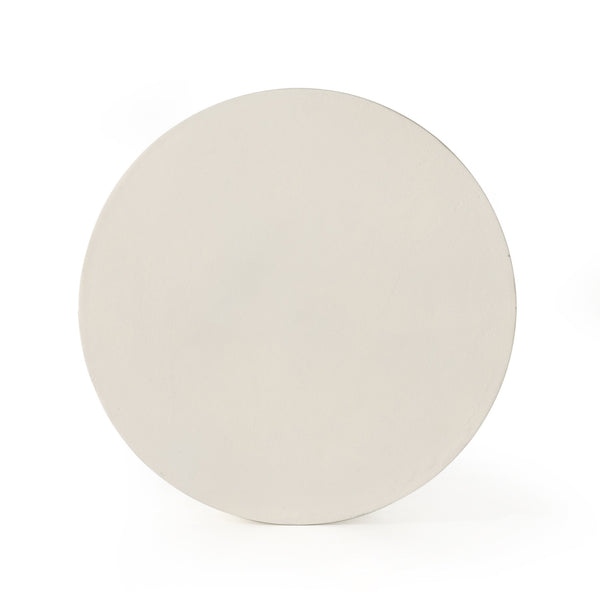 Basil Outdoor Drink Table In Matte White