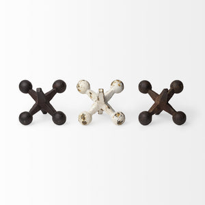 Jax Set of 3 8L x 7W Cast Iron Metal Jacks